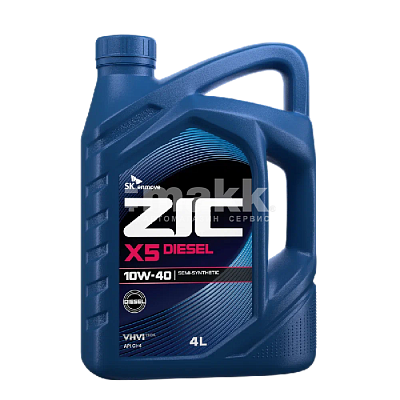 Масло моторное ZIC X5 Diesel 10W40 п/синт. API CI-4/SL 4л
