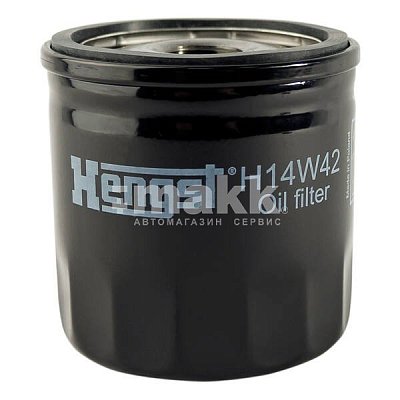 Фильтр масляный Hengst H14W42 (W 7032) Dacia, Infiniti, Mercedes-Benz, Nissan, Renault