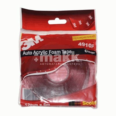 Скотч двусторонний 12мм*5м 3М (прозрачный) 43555