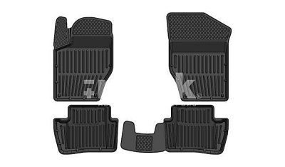 Коврики в салон Peugeot308 (07-15)/Citroen C4 (04+) к-т 4шт черный SRTK PG.308.07G.02052