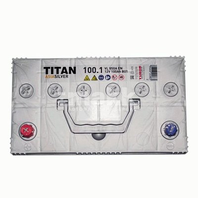 Аккумуляторная батарея 100 Ач ТИТАН Asia Silver (115D31R) п/п 30,4*17,5* 22,1