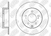 Диск тормозной задний RN1404 NIBK (2шт)