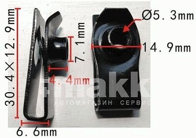 Скоба 30,4*12,9мм Н-2121