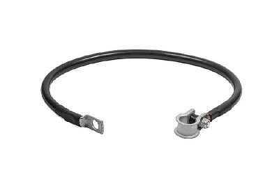 Перемычка с клеммой "-"  и наконечник с отверстием Ø 10 мм, сечение 25 кв мм,  дл 500 мм