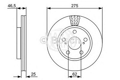 Диск тормозной передний PBD4828 PATRON